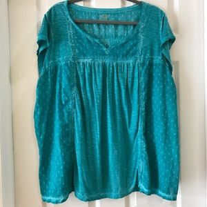 NWT New Directions Weekend Peasant Tee 2X